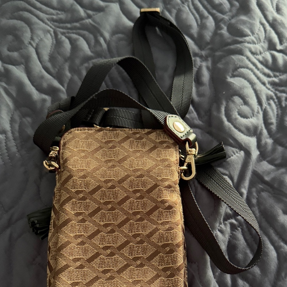 MZ Wallace Patterned Brown Small Crossbody Bag - Picture 3 of 4